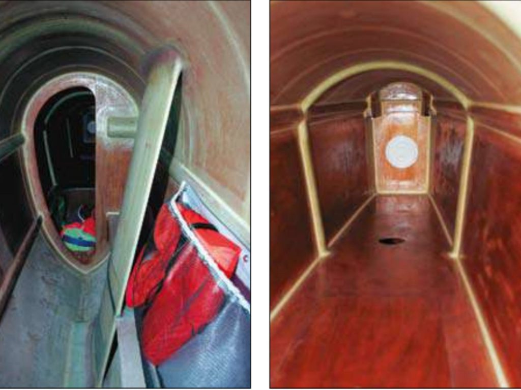 John Tetzlaff built Attitude using the compounded plywood construction method