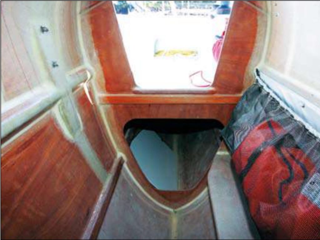 John Tetzlaff built Attitude using the compounded plywood construction method