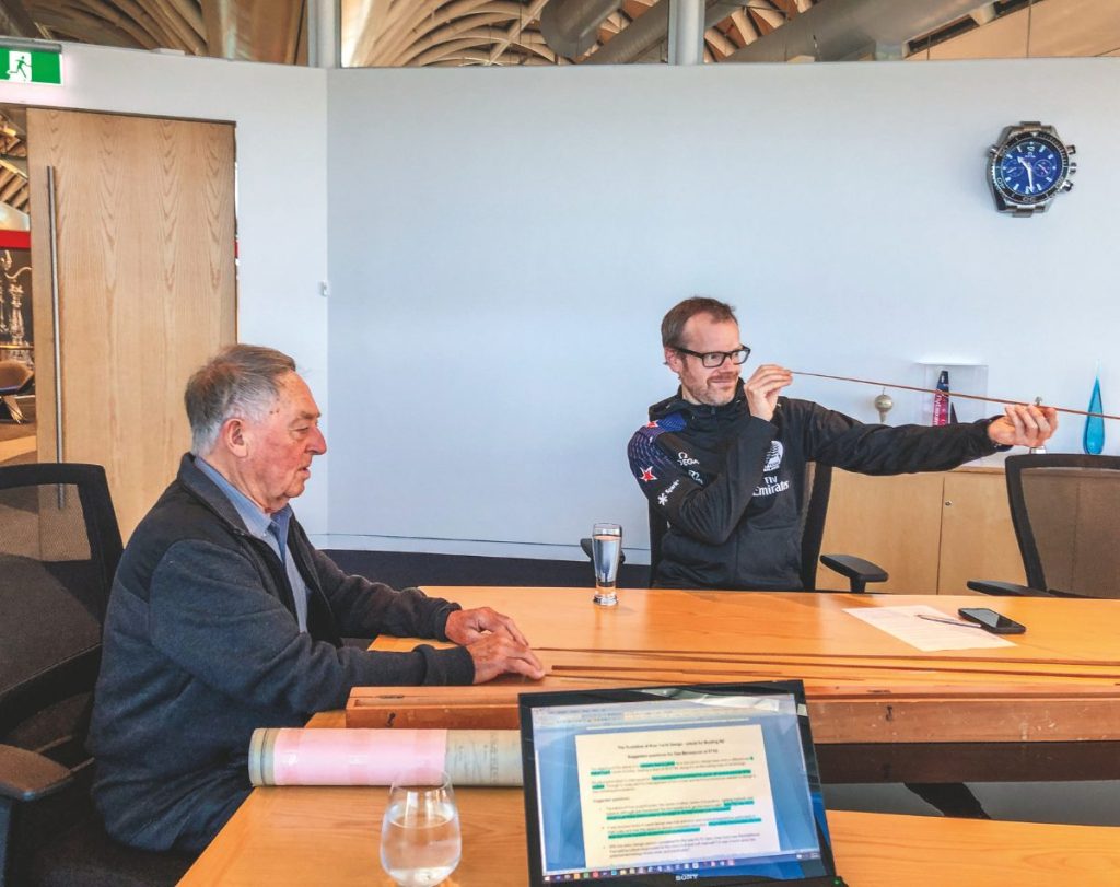 "Spline, I think we were caned at school with a stick like this.” Meeting of minds. // Photo credity: Mark Seabrook