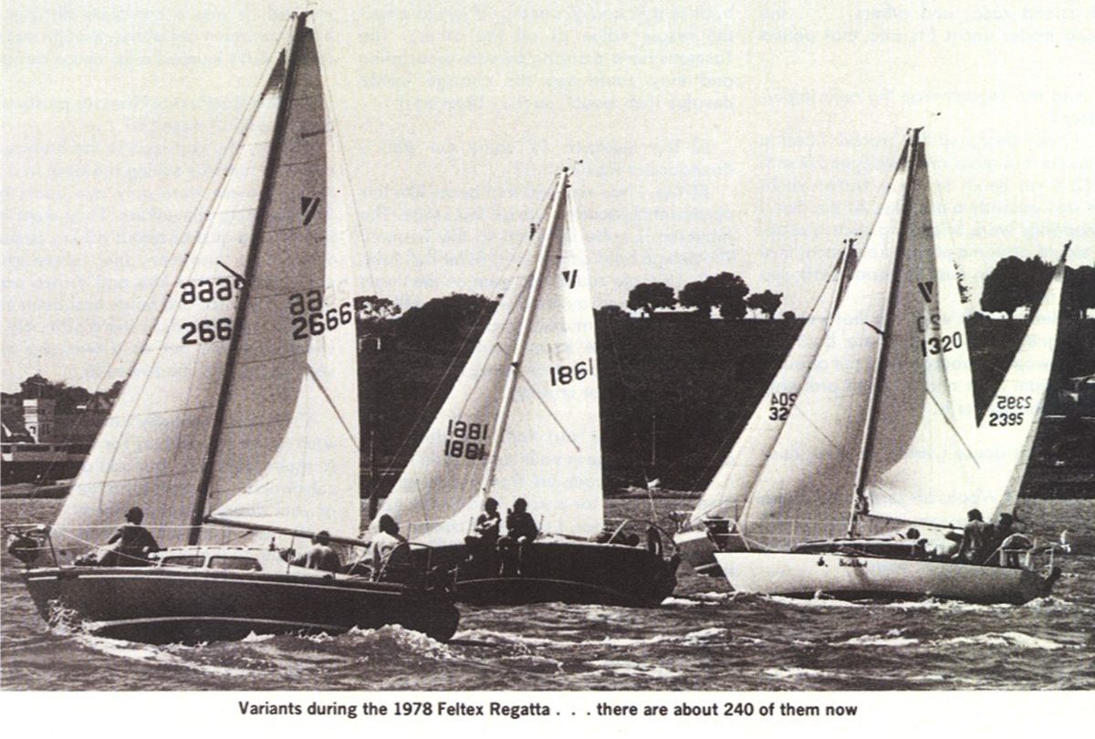 Variants racing during the 1978 Feltex Regatta // Photo courtesy of Alan Wright.