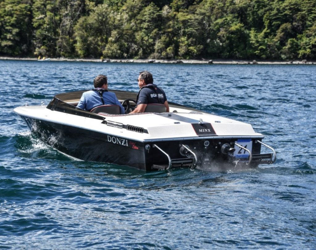 Donzi Minx on the water.