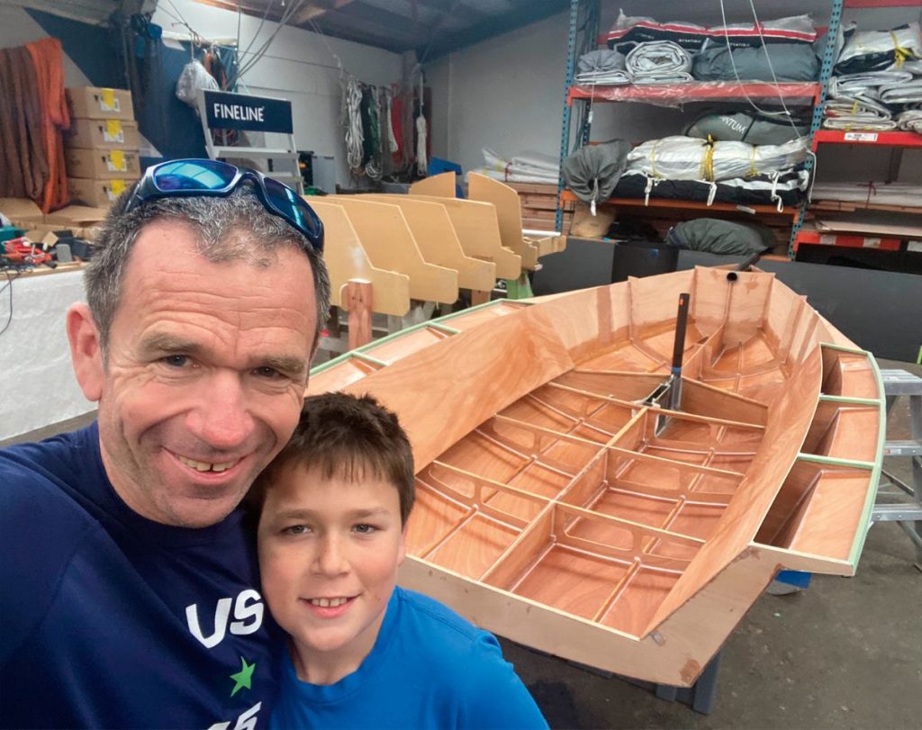 Sanderson worked with Dan Leech to produce DIY kitset Cherubs; The Q Class, also known as ‘12s’. Photo Harold Kidd