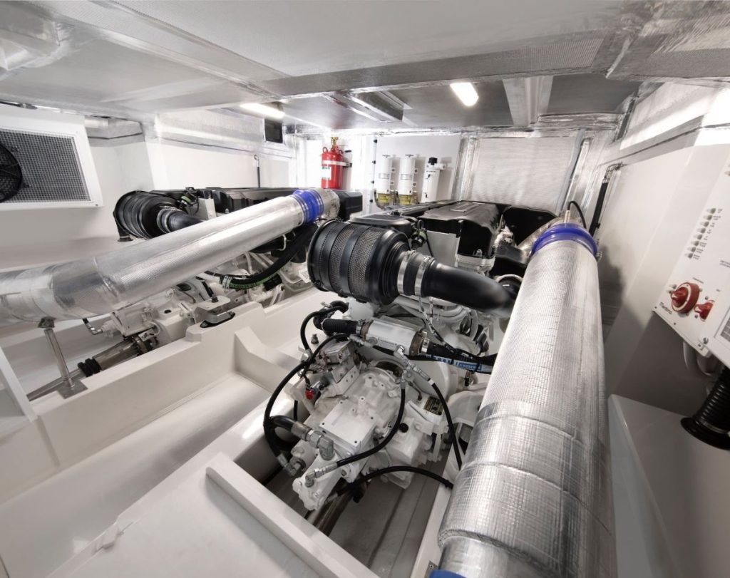 Maritimo M55 engine room // Maritimo