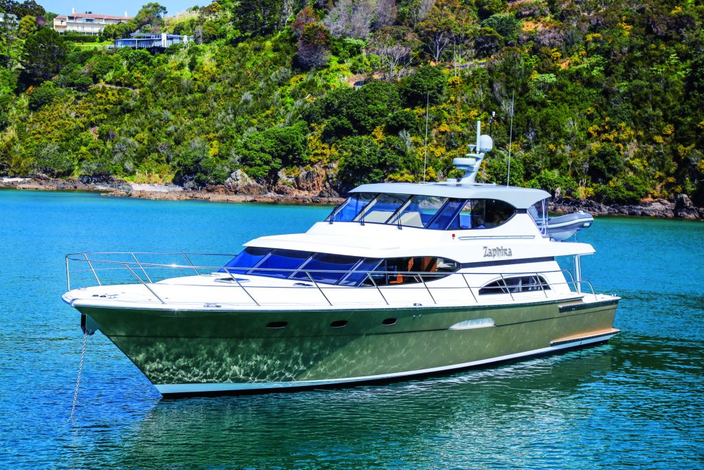 Zaphira features Upfold’s ‘silent chines’ for restful days and nights at anchor.