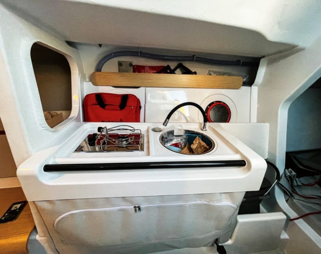 There’s a functional galley.