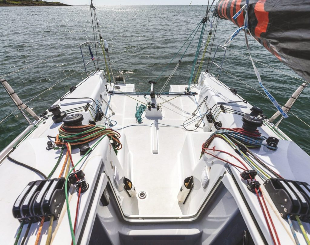 The shallow cockpit is comfortable and functional.