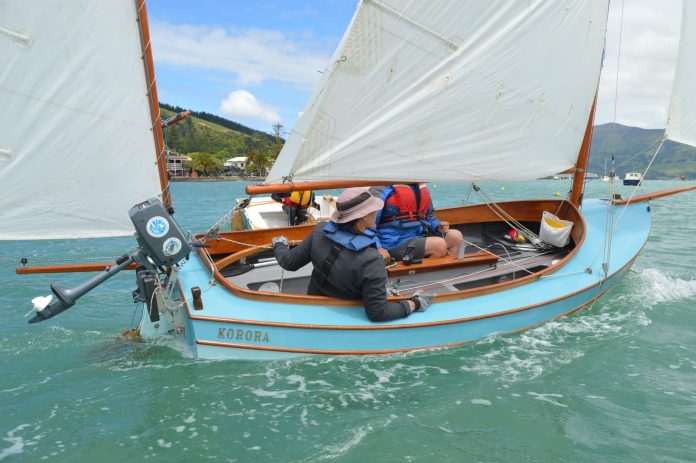 Welsford Navigator leeward helming // Photo credit: Matt Vance