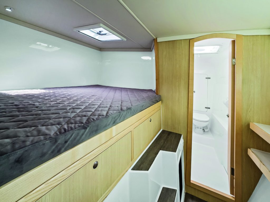 The cabins have a good set of storage - ideal for the yachting lifestyle