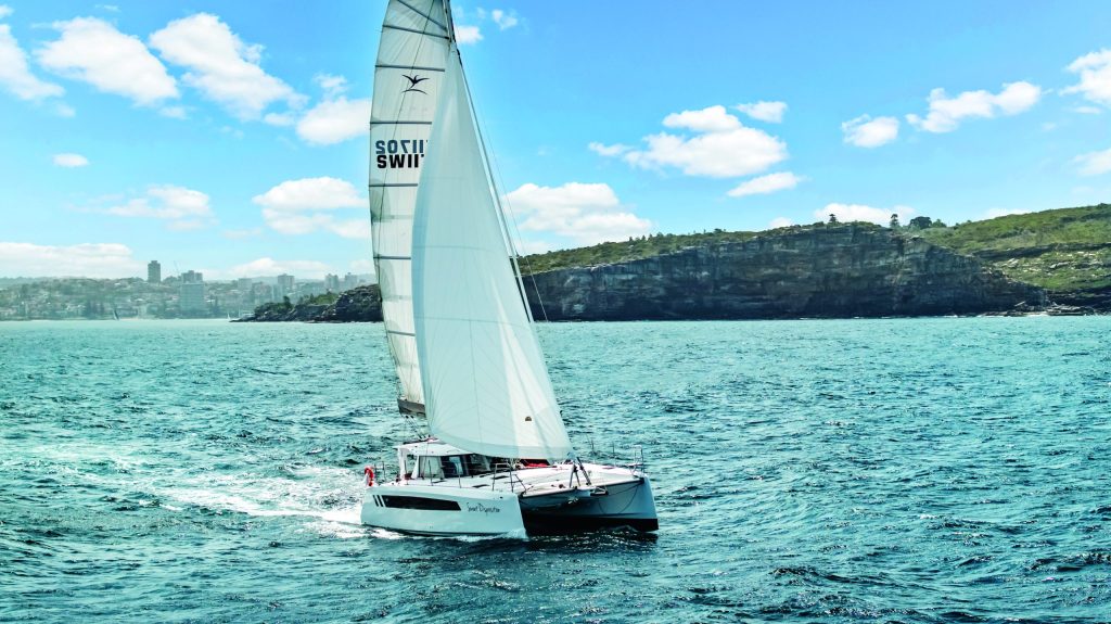 The Seawind 1170 under way