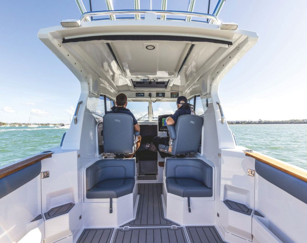 The Rayglass 3000 hardtop and cabin are pleasingly ‘Rayglass’ in layout, execution and overall feel. // BNZ