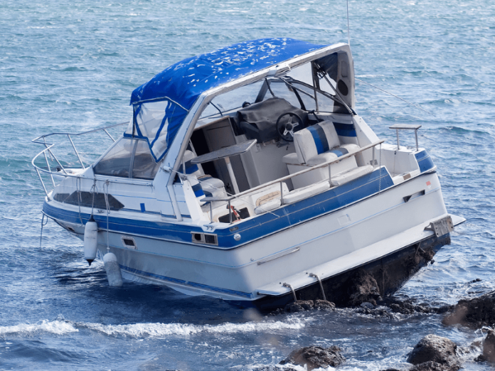 Boat in trouble