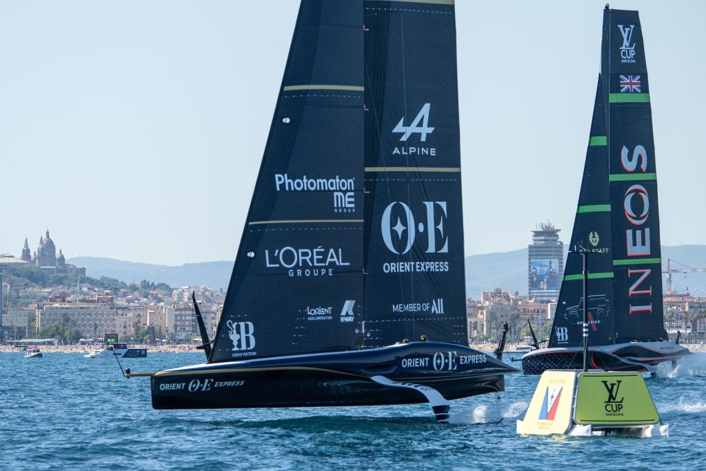 INEOS Defeats Orient Express in America's Cup Race 1