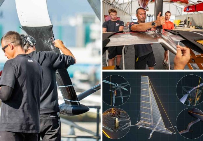Foil Designs for A75, A40 and F50. Image credits : America's Cup Media and SailGP Media