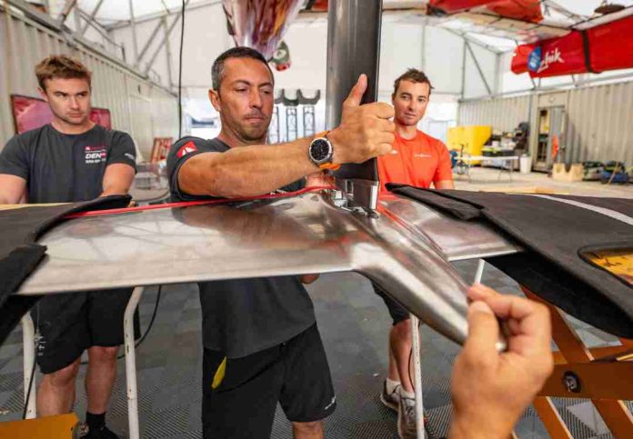 SailGP New T-Foils Being Constructed for Use on F50 Catamarans. Image credit _ SailGP