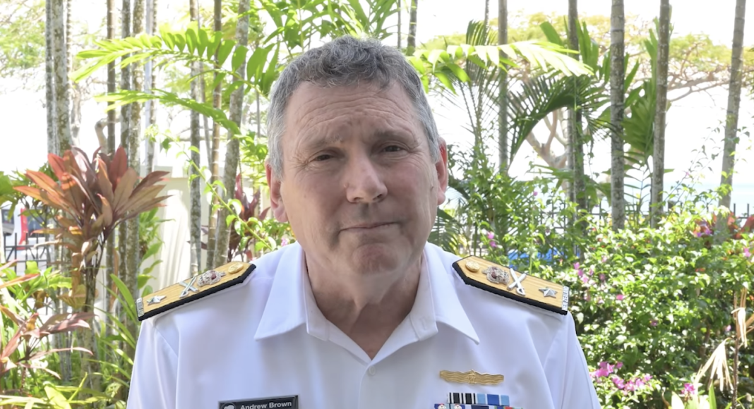 NZDF Senior National Representative, Andrew Brown. Photo credit: NZDF Facebook