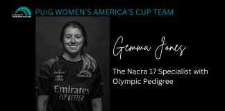 Gemma Jones The Nacra 17 Specialist with Olympic Pedigree. Photo credit Emirates Team New Zealand