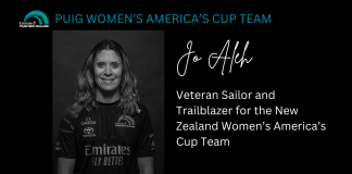Jo Aleh Veteran Sailor and Trailblazor for the NZ Women's America's Cup Team. Photo credit : Emirates Team New Zealand