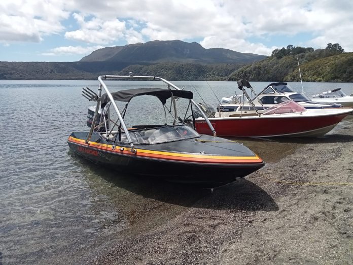 Dylan Harris Figlass Sidewinder with a 175hp Yamaha. Gets along quite nicely and used for wakeboarding. And along with the Plylite Panther these hulls were the Petrol Head ski boats of the 70s and early 80s.