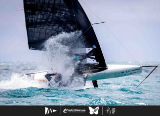 The qualifier leaders in the PredictWind Moth World Championships