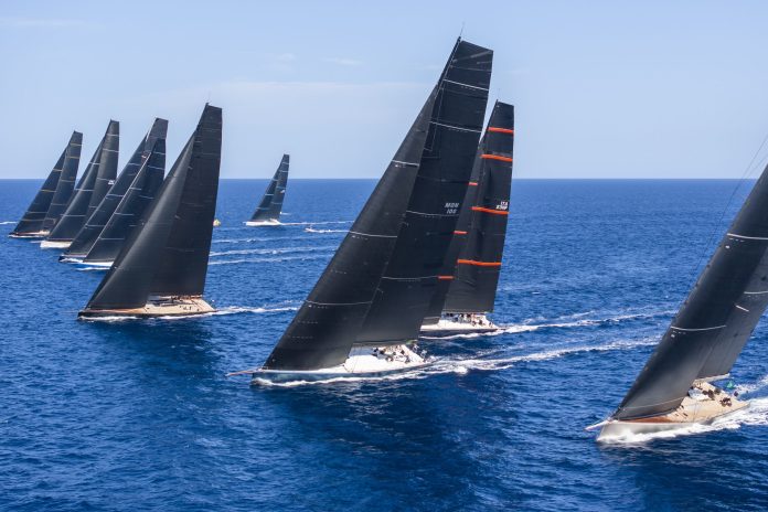 Maxi 1 sets sail in the 2025 Maxi Yacht Rolex Cup Photo IMA Studio Borlenghi