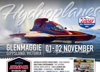 Debut Lucas Oil Australia Hydroplane NDC fires up at Glenmaggie Debut Lucas Oil Australia Hydroplane NDC fires up at Glenmaggie