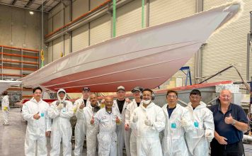 Rayglass Boats completes first 380 Wide Body Protector at new Takanini facility