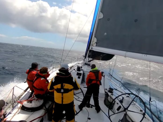 Snapshot from Tom Peyton youtube. Akarana 350 - Orakei to Channel Island