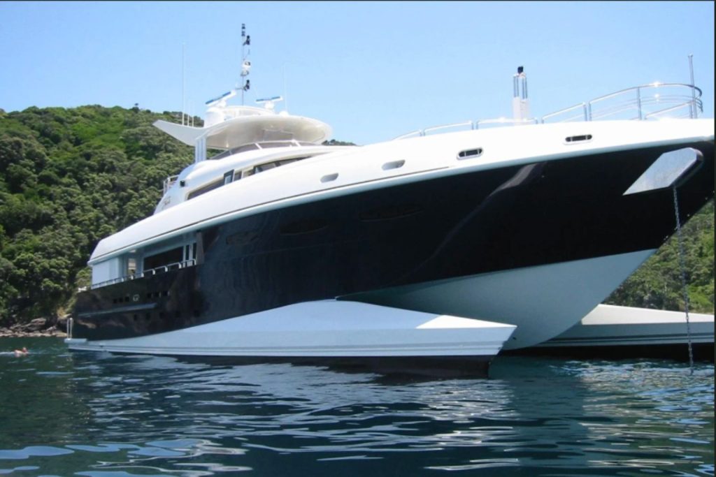 Each hull in the Spirit platform carries duplicate power systems, offering an unprecedented level of redundancy and security. // Photo credit: New Zealand Yachts