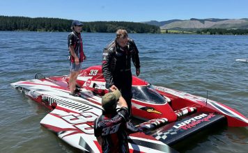 Back on the charge: Jack Lupton at the Lucas Oil Hydro Thunder R2, Mangakino Jack Lupton wins the GP at Round 2 of the Lucas Oil Hydro Thunder racing // Photo credit: Hydro Thunder