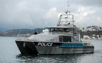 A 60 percent cut to the Wellington maritime police means they will no longer be responding 24/7 A Wellington police boat // Photo credit: RNZ / Samuel Rillstone