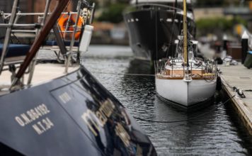 Sydney to Hobart Yacht Race: two Maritimo boats, one hard-earned philosophy Maritimo 100 (left) with Maritimo Katwinchar (right) // Photo: Maritmo