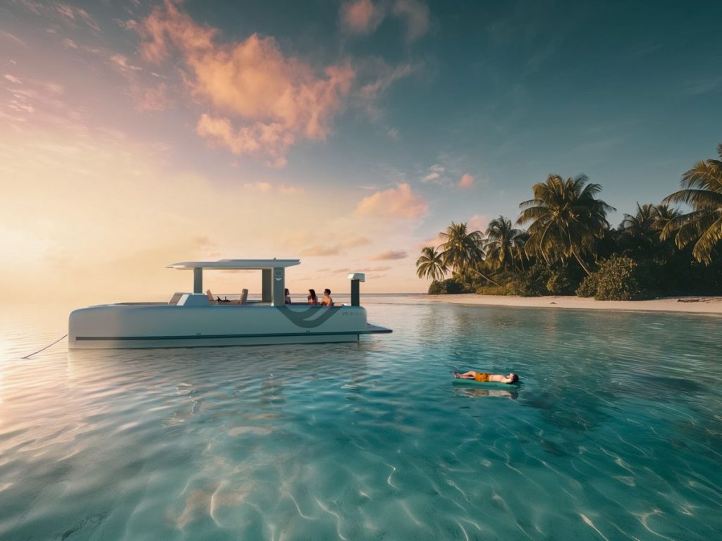 Vessev's VS–9 Skye is the ultimate electric day boat. // Image: Vessev