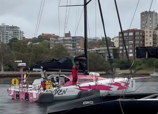 Vixen Racing sails with Globe 40 fleet before turning for New Zealand
