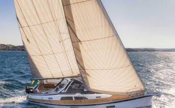 boot Düsseldorf 2026: Hallberg-Rassy 370 unveiled as new offshore cruiser The first sailing photo of the all-new Hallberg-Rassy 370 // Photo credit: Hallberg-Rassy