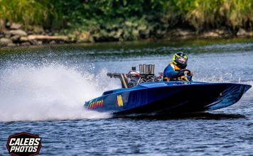 2026 King of the River Regatta crowns new champions on the Whanganui River Simon “Bricky” Watkins claimed the 2026 King of the River title in Typhoon. // Photo credit: Calebs Photos