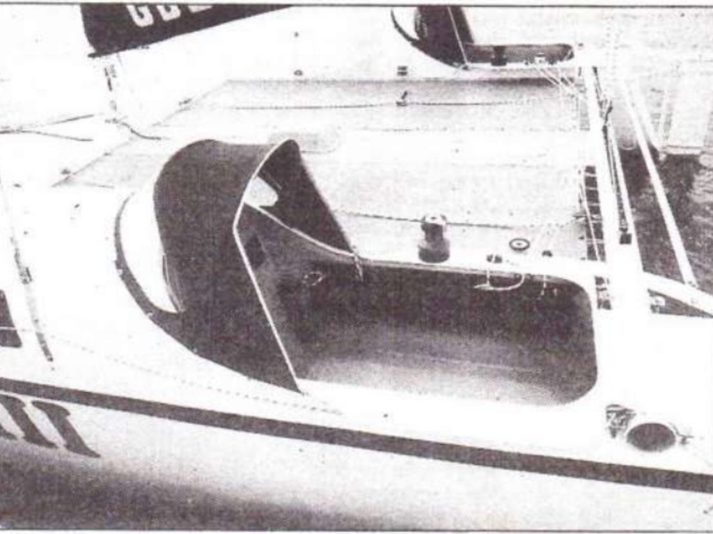 A cozy little cockpit for two-with all controls conveniently at hand