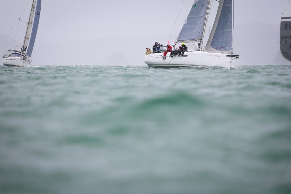 Opportunity (L) and Nautilass (R) Racing group C, Day 2, 2026 BOISW // Insight Media / Bay of Island Sailing Week
