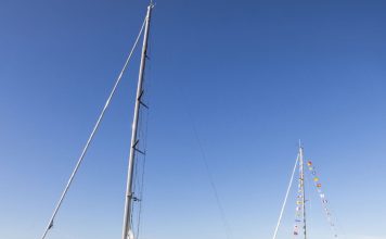 Swan 128 BeCool and Swan 36 Tarantella sailing together // Photo credit: Nautor Swan