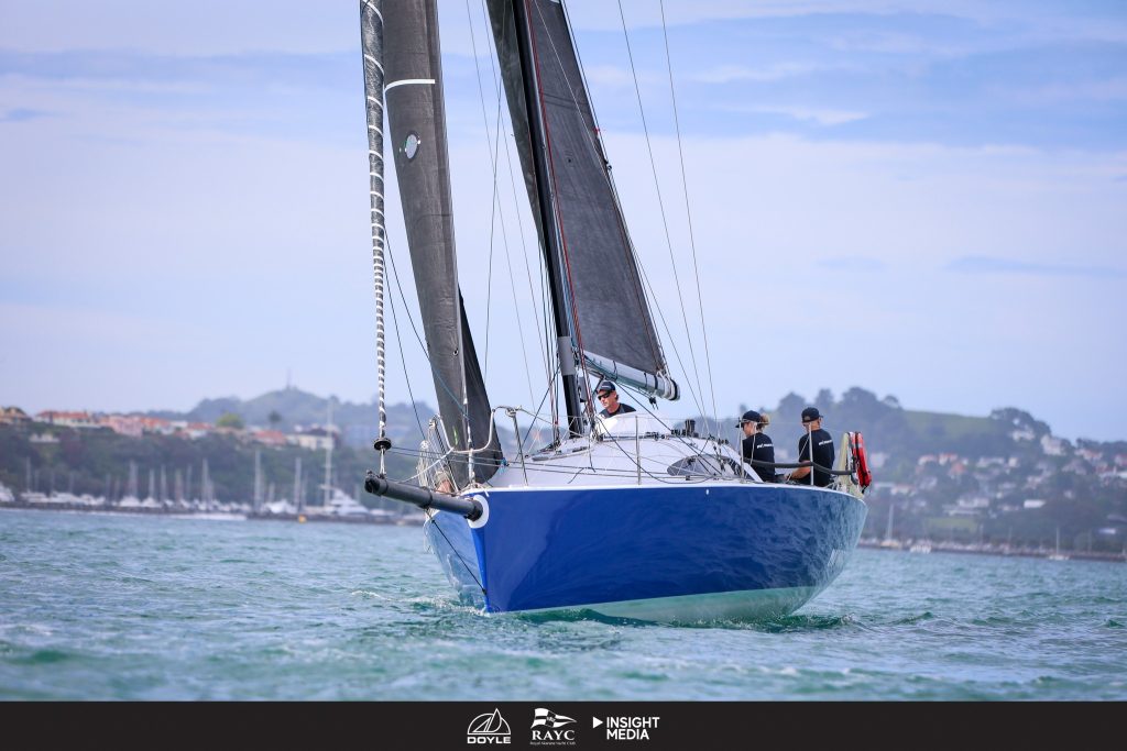 The fully crewed Motorboat III racing in the 2025 Doyle Sails Cavalli Islands Race // Photo credit: Insight Media