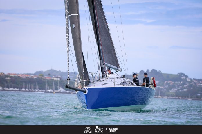 The fully crewed Motorboat III racing in the 2025 Doyle Sails Cavalli Islands Race // Photo credit: Insight Media