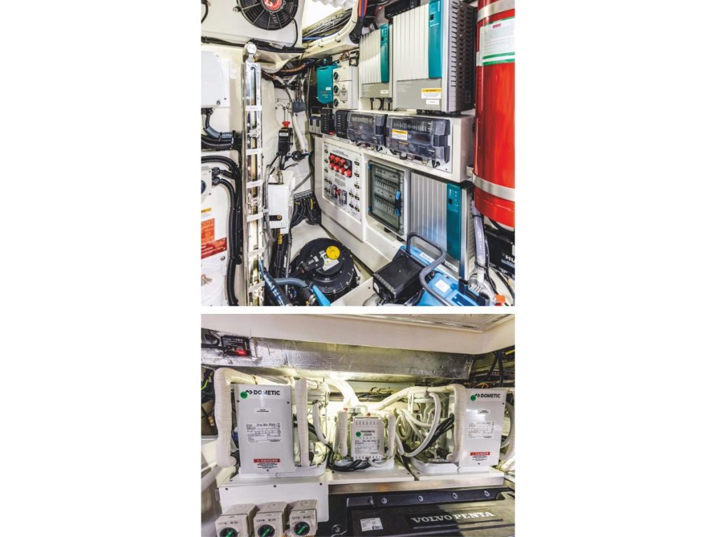 Part of the smart Mastervolt infrastructure, and the watermaker.