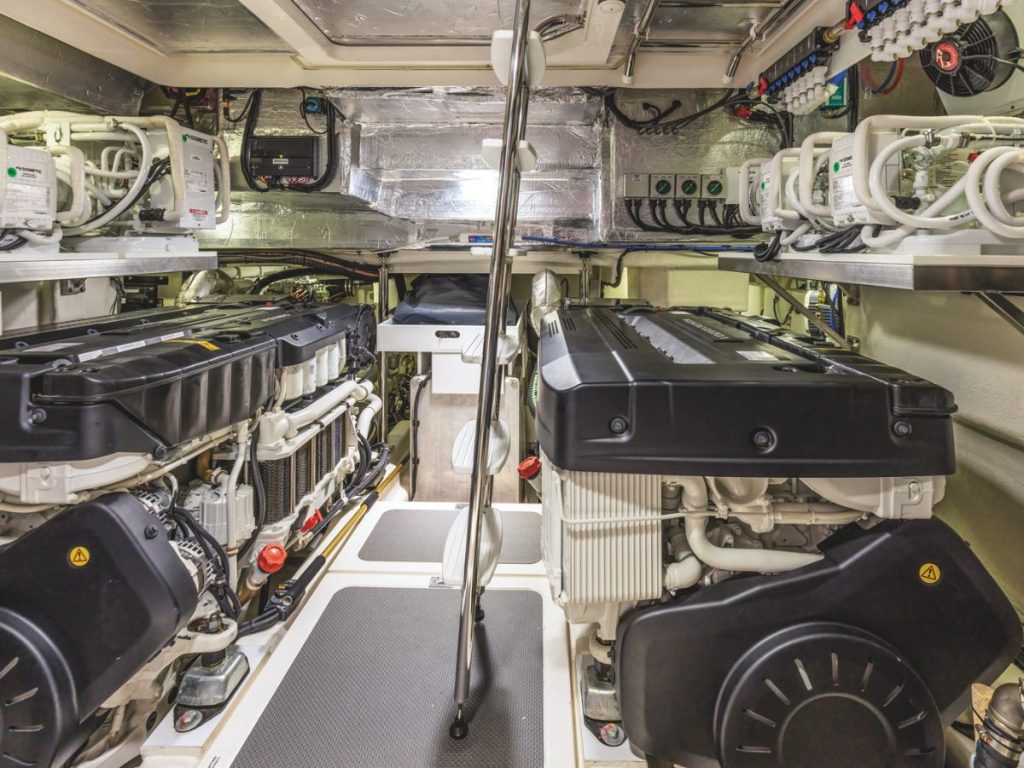 Flagship’s impressive engine room.