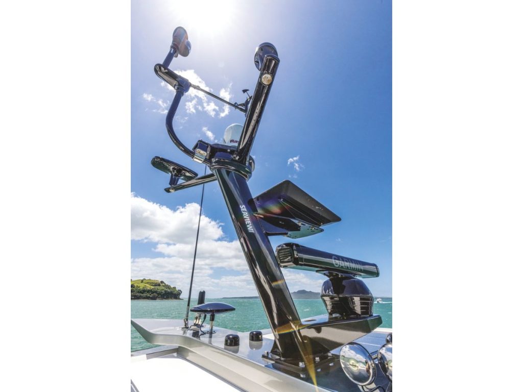 The custom Seaview tower is Flagship’s ‘communication central.’