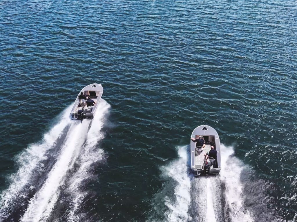 Testing underway on Lake Karapiro.