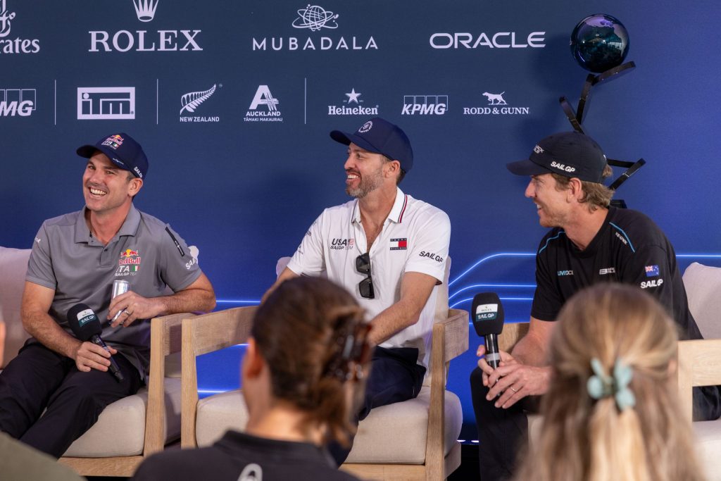 Peter Burling, right, on getting Amokura back on the water