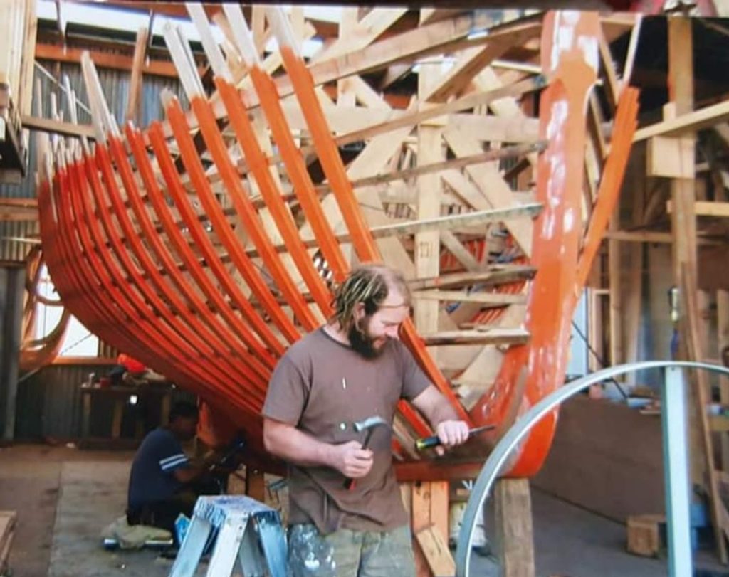 ROSE in the building process // Photo credit: Cygnet Wooden Boats