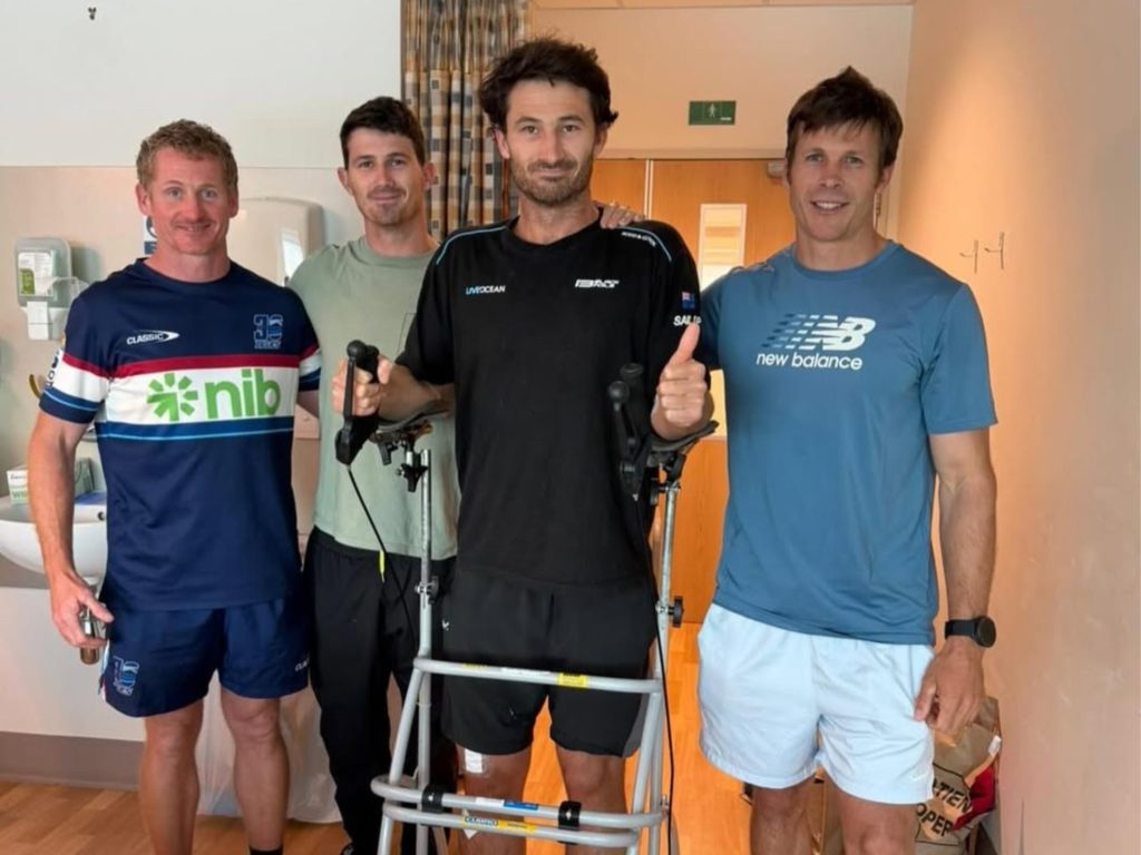 Louis Sinclair, SailGP recovery // Photo credit: Black Foils