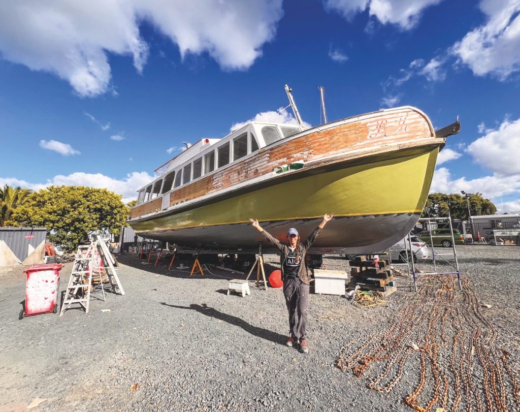 The love of boats is a more recent obsession for Farrant, whose latest love is the historic Bay of Islands cream trip boat and Fullers ferry Bay Belle.
