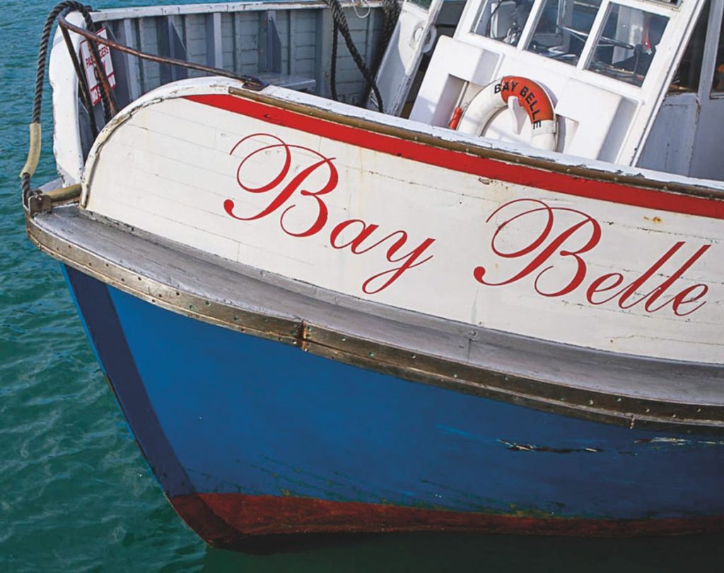 The Bay Belle, built at Okiato in the Bay of Islands, was originally intended to ply the well-known “Cream Trip.”