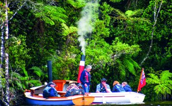2026 NZ Antique and Classic Boat Show weekend promises two days of action on and off the water A brace of steamers at Lake Rotoiti.